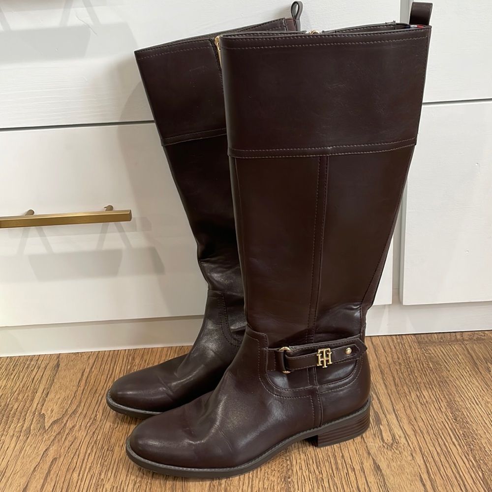 Tommy Hilfiger equestrian style tall boots
